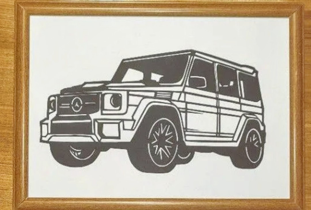 切り絵 メルセデスベンツ Gクラス