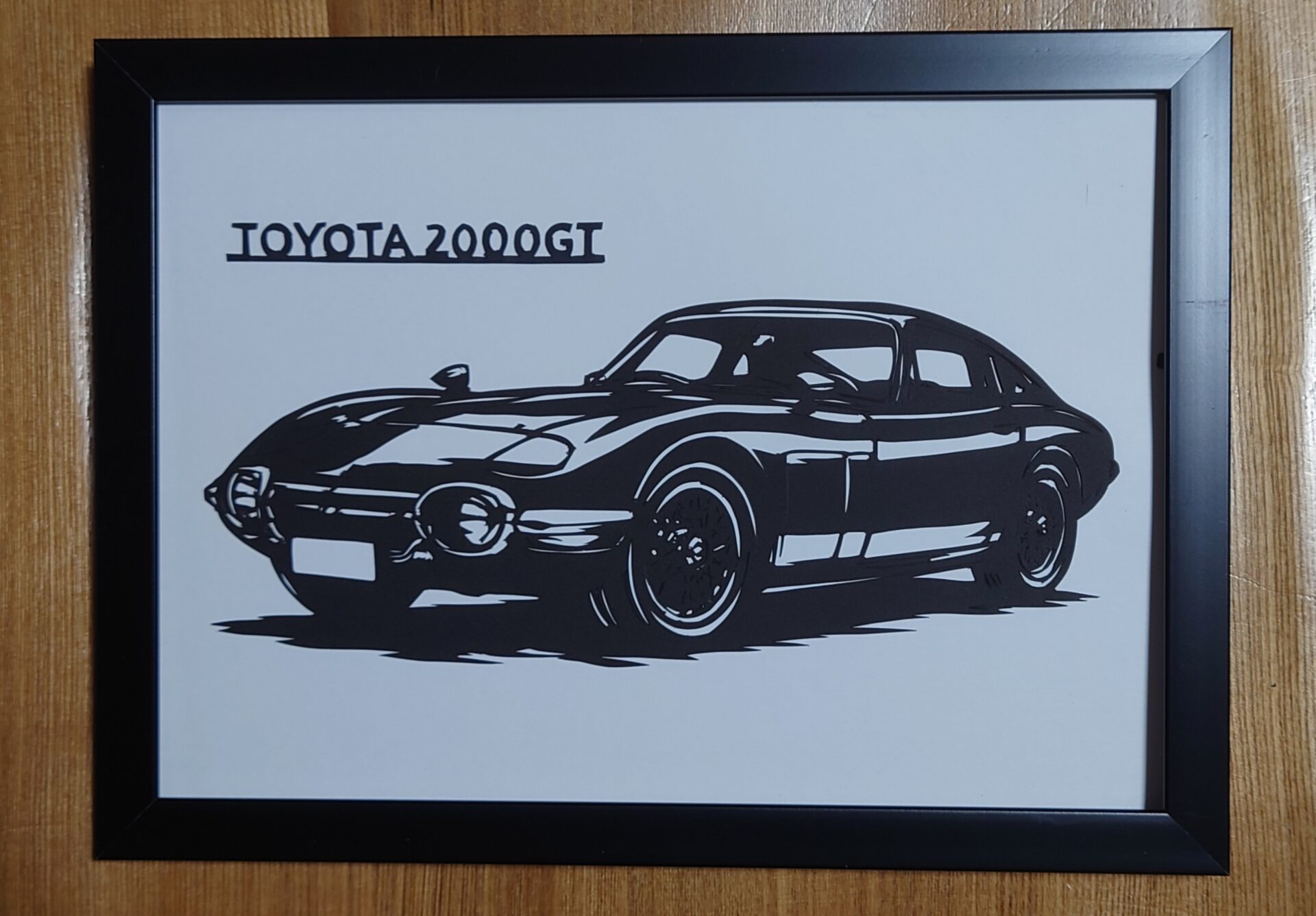 切り絵 トヨタ2000GT