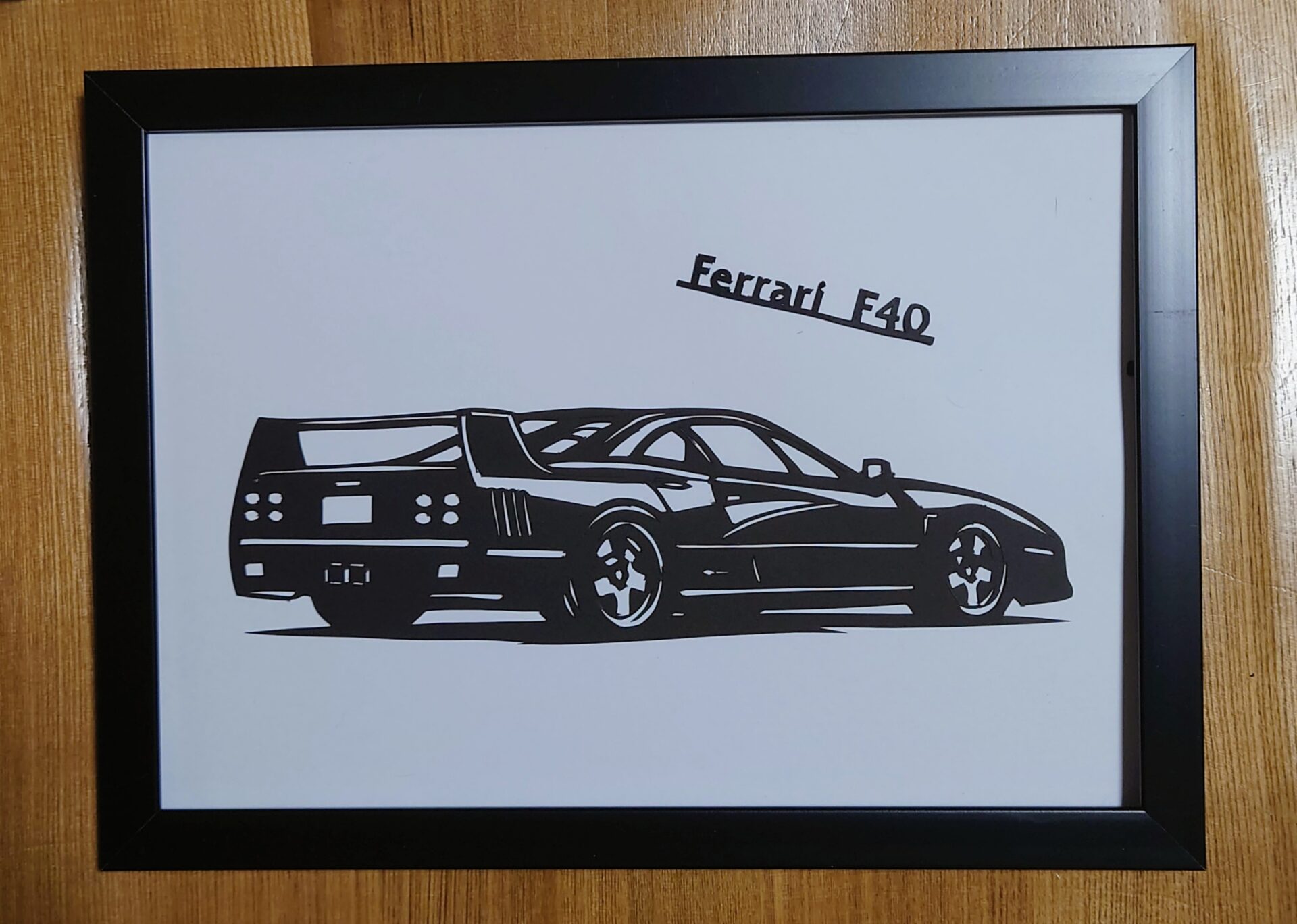 切り絵 フェラーリ F 40